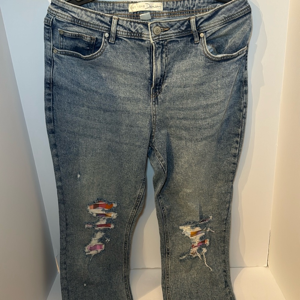 Jeans made by denim